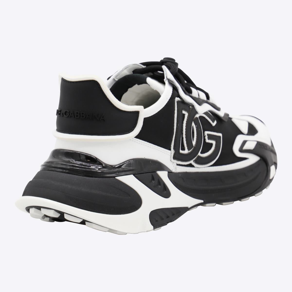 Dolce & Gabbana White And Black Sneakers
