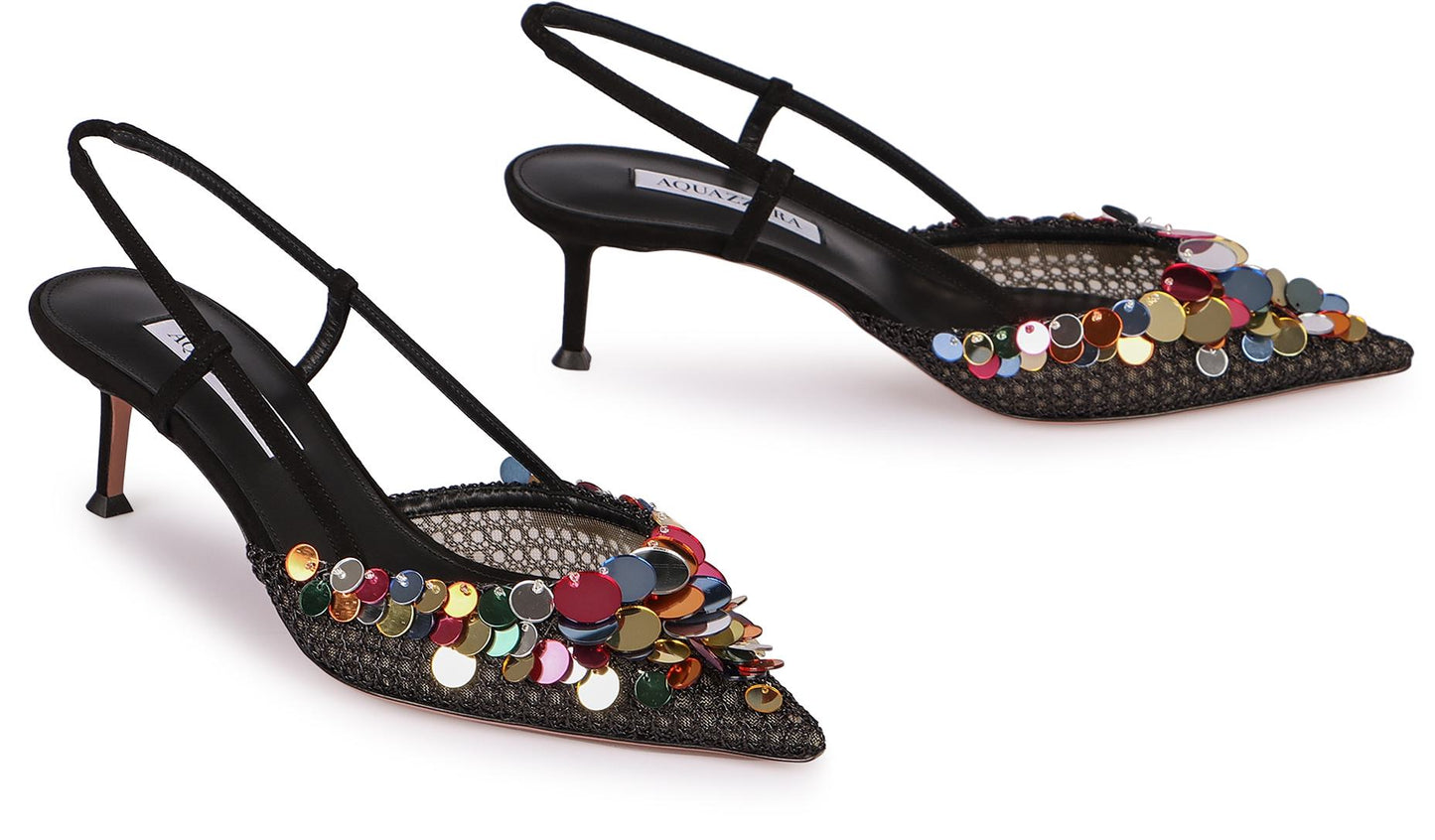 Aquazzura Can Can Pointy-Toe Slingback