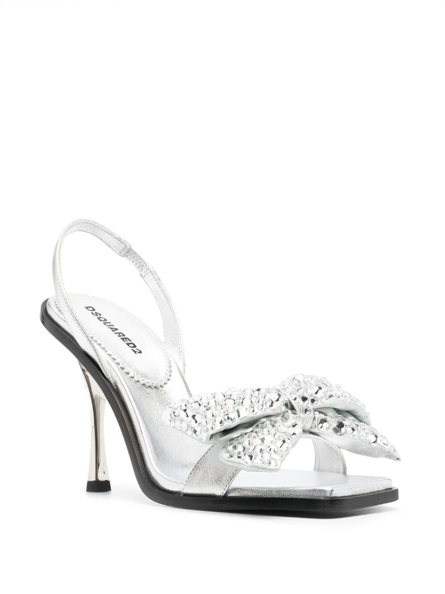 DSQUARED2 Rhinestone Details Heel Sandals