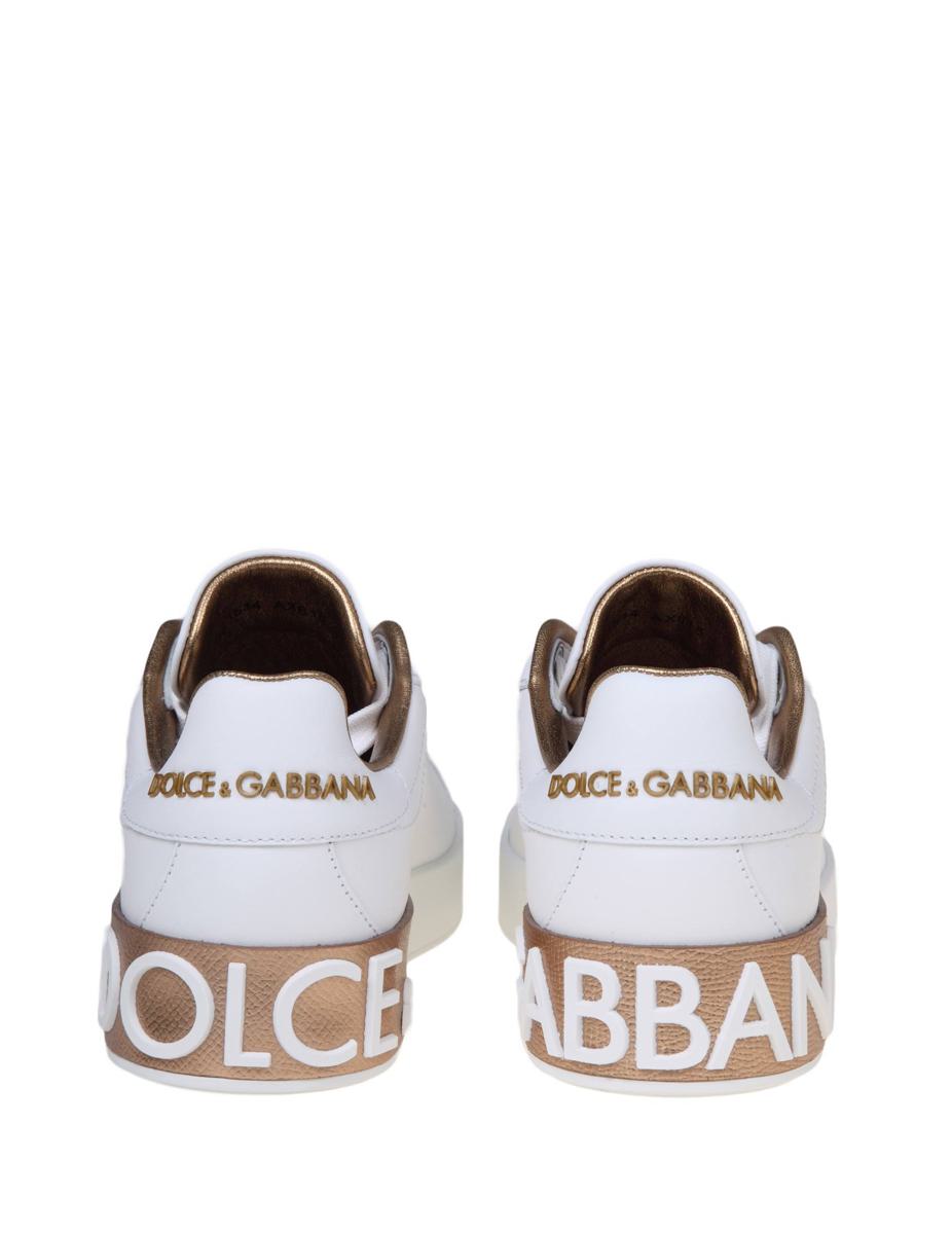 Dolce & Gabbana Portofino Line Sneakers In Nappa Leather