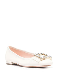 Roger Vivier Très Vivier Leather Ballet Flats
