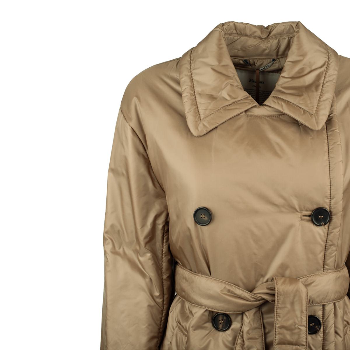 Max Mara Glossy Padded Double-Breasted Trench Coat