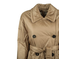 Max Mara Glossy Padded Double-Breasted Trench Coat