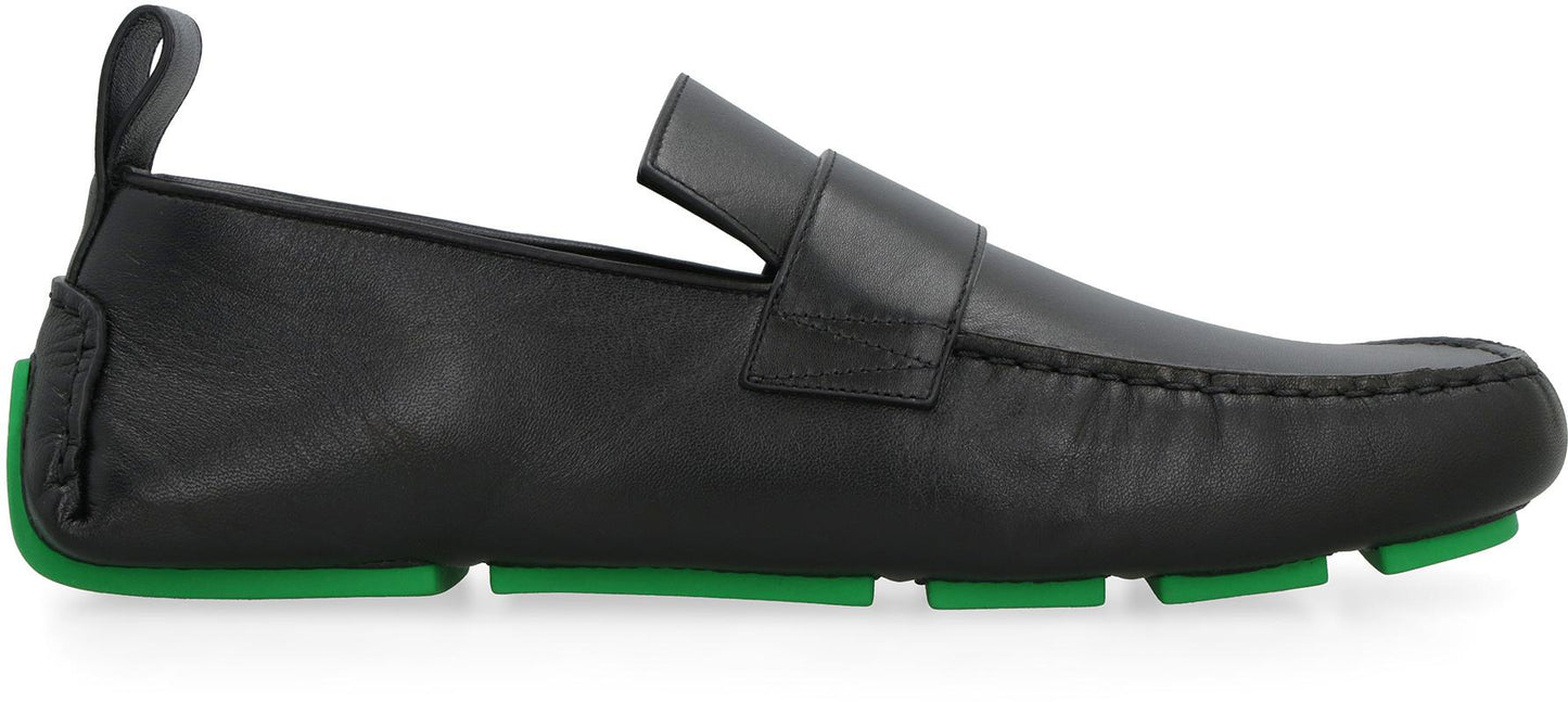 Bottega Veneta Driver Leather Loafers