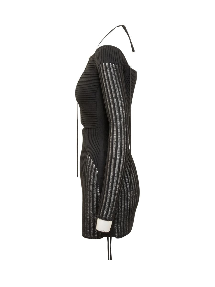 Andreādamo Mini Ribbed Dress