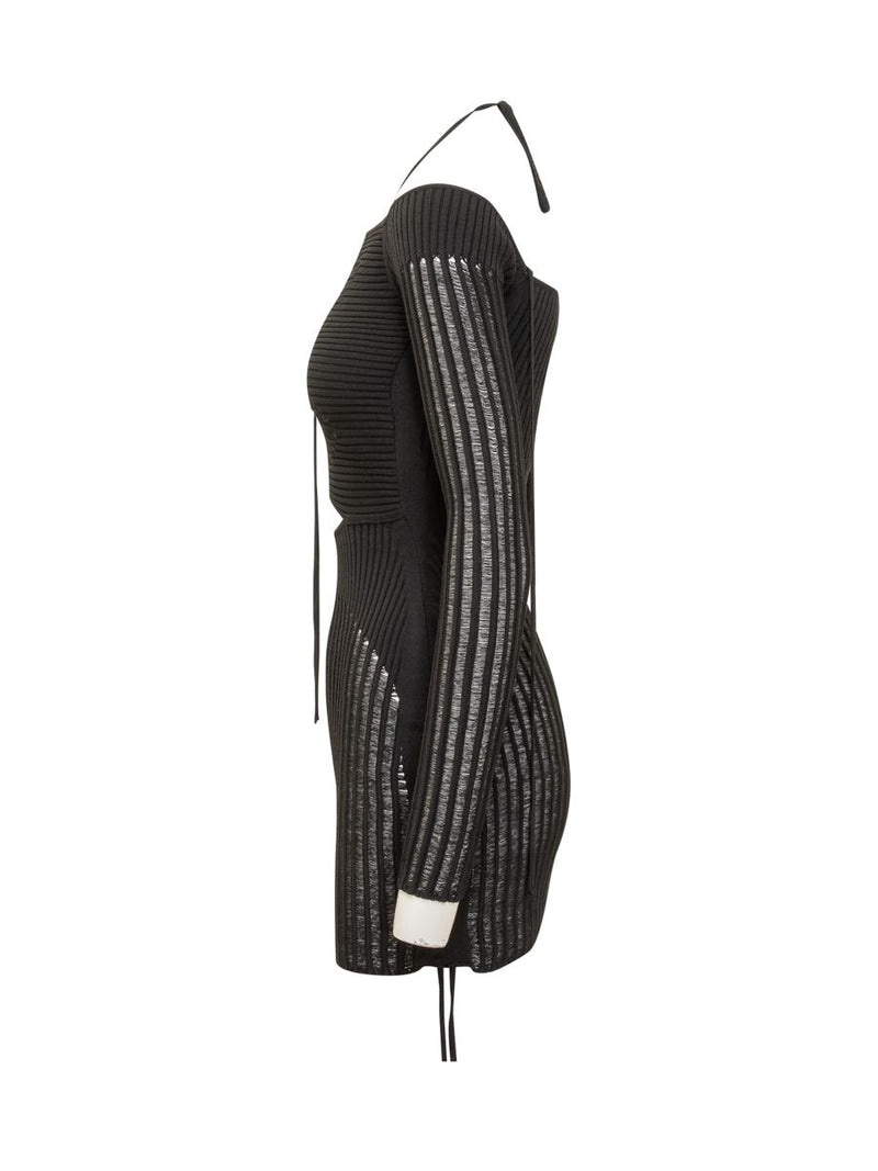 Andreādamo Mini Ribbed Dress