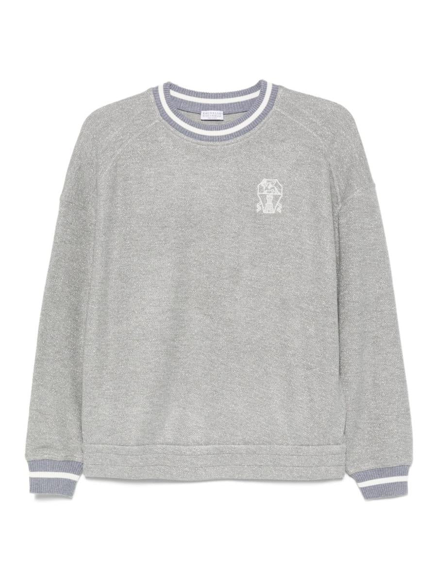 Brunello Cucinelli Logo Cotton Sweatshirt