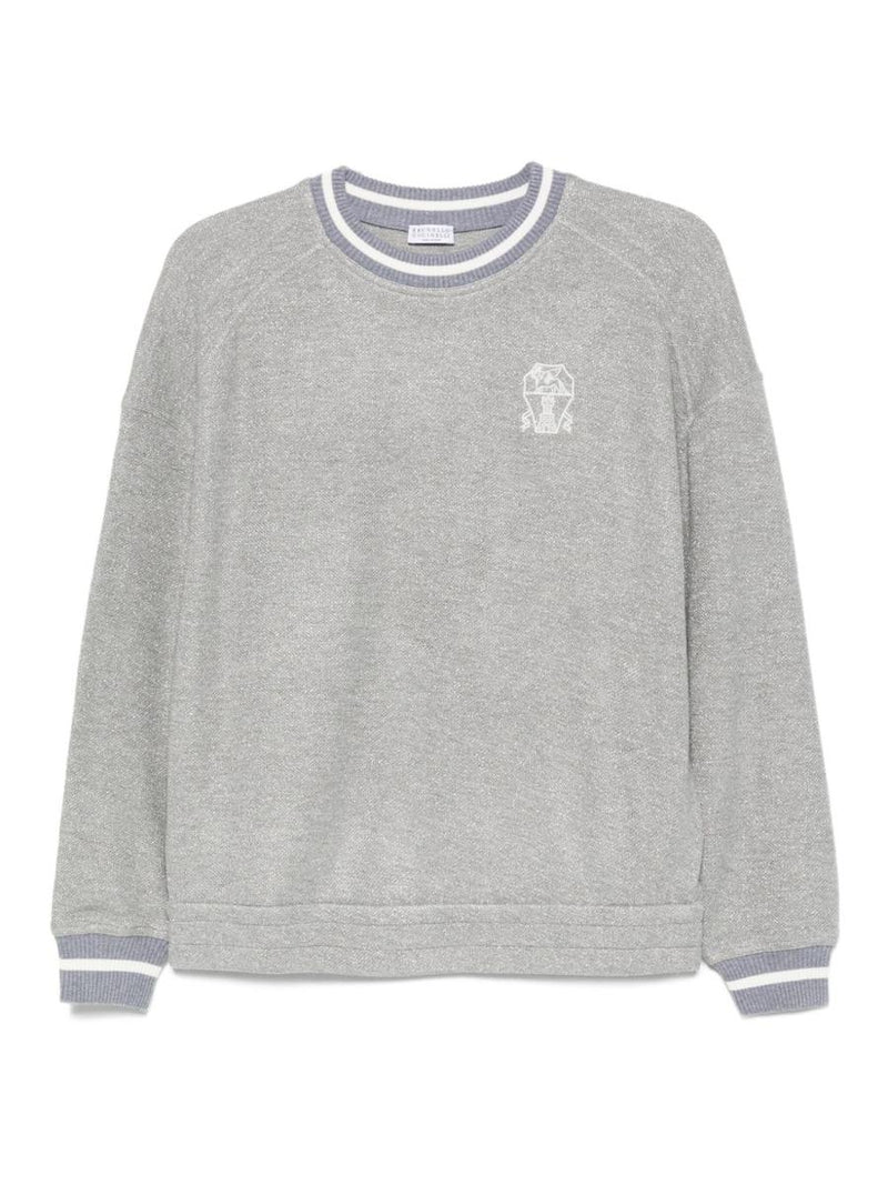 Brunello Cucinelli Logo Cotton Sweatshirt