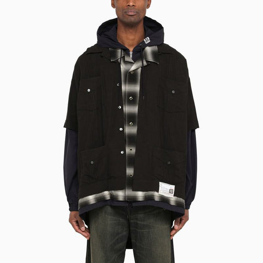 Maison Mihara Yasuhiro Three-Layer Hooded Shirt