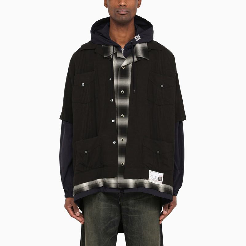 Maison Mihara Yasuhiro Three-Layer Hooded Shirt