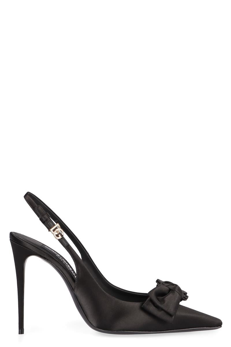 Dolce & Gabbana Satin Slingback Pumps