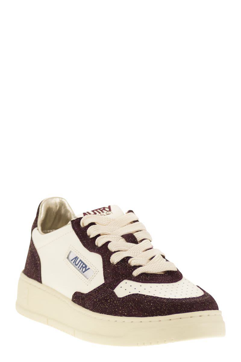Autry Medalist Low - Sneakers With Two-Tone Glitter