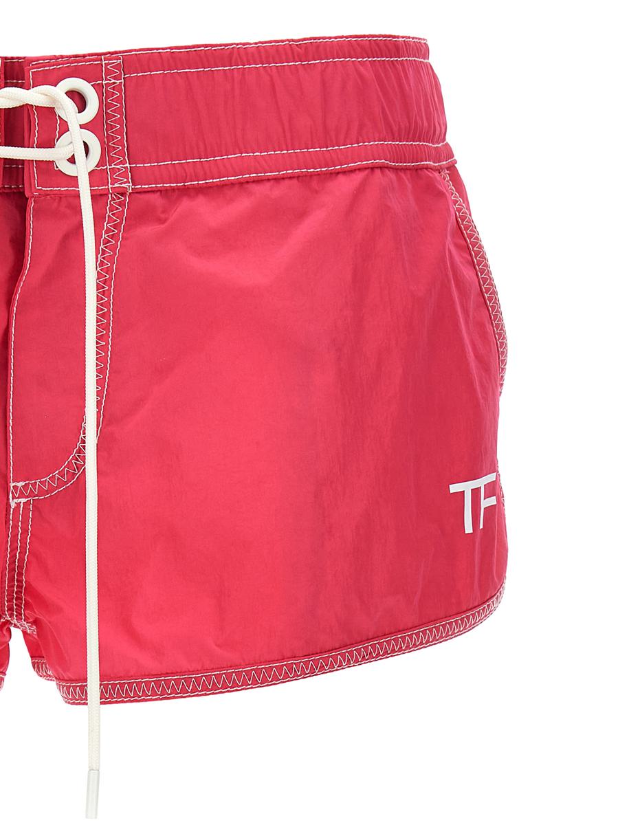 Tom Ford Logo Nylon Shorts