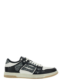 'Skel Top' Black Low Top Sneakers With Logo Patch On The Tongue And Logo Lettering On The Heel In Leather Man