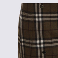 Burberry Brown Wool Skirt