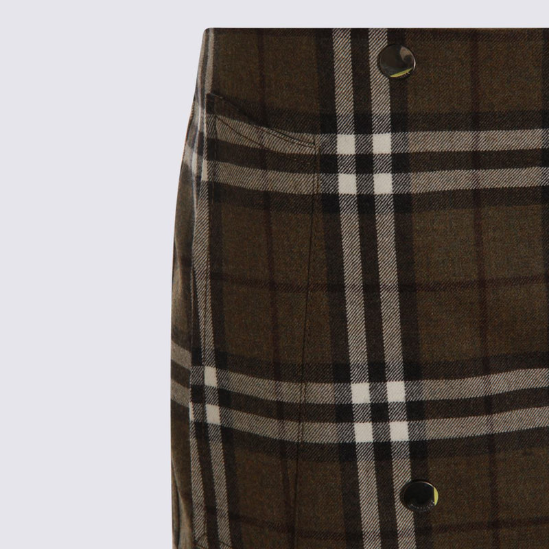 Burberry Brown Wool Skirt