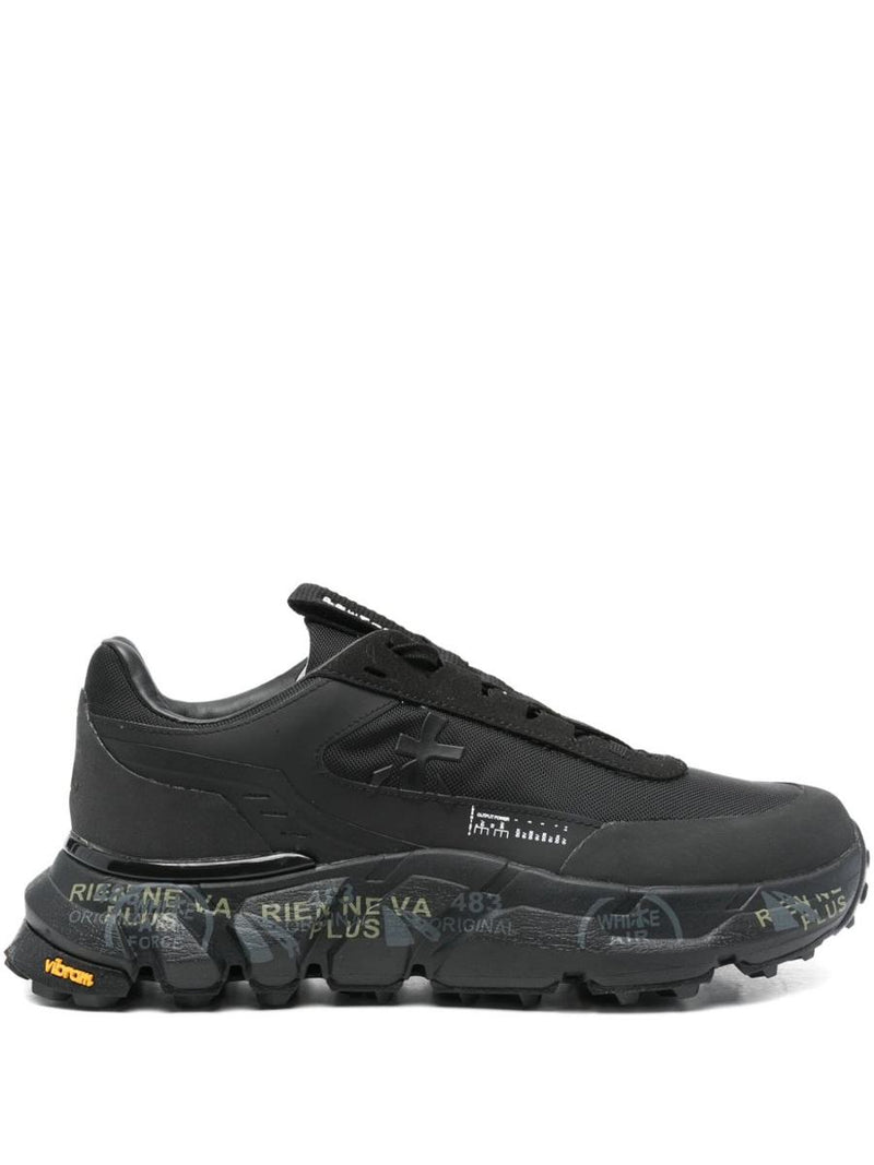 Premiata 'Devind' Sneakers In Black Leather