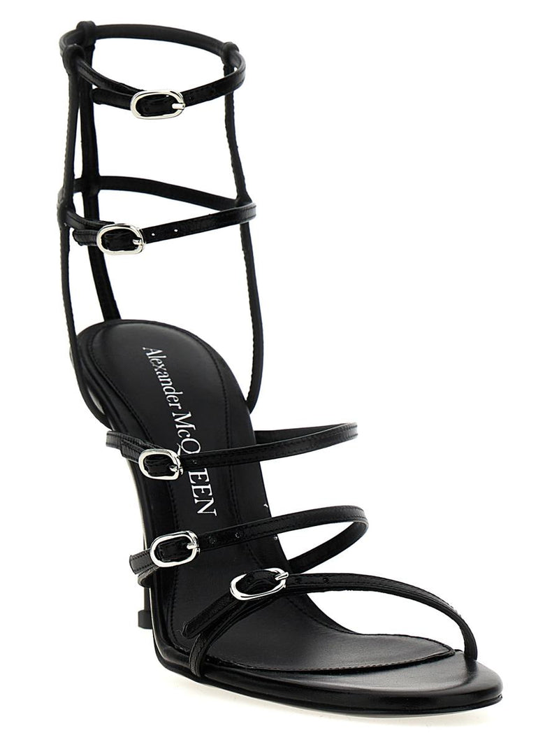 Alexander McQueen Strap Leather Sandals