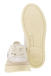 Autry Medalist Low - Leather And Suede Sneakers