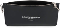Dolce & Gabbana Necessaire Leather Flat Pouch