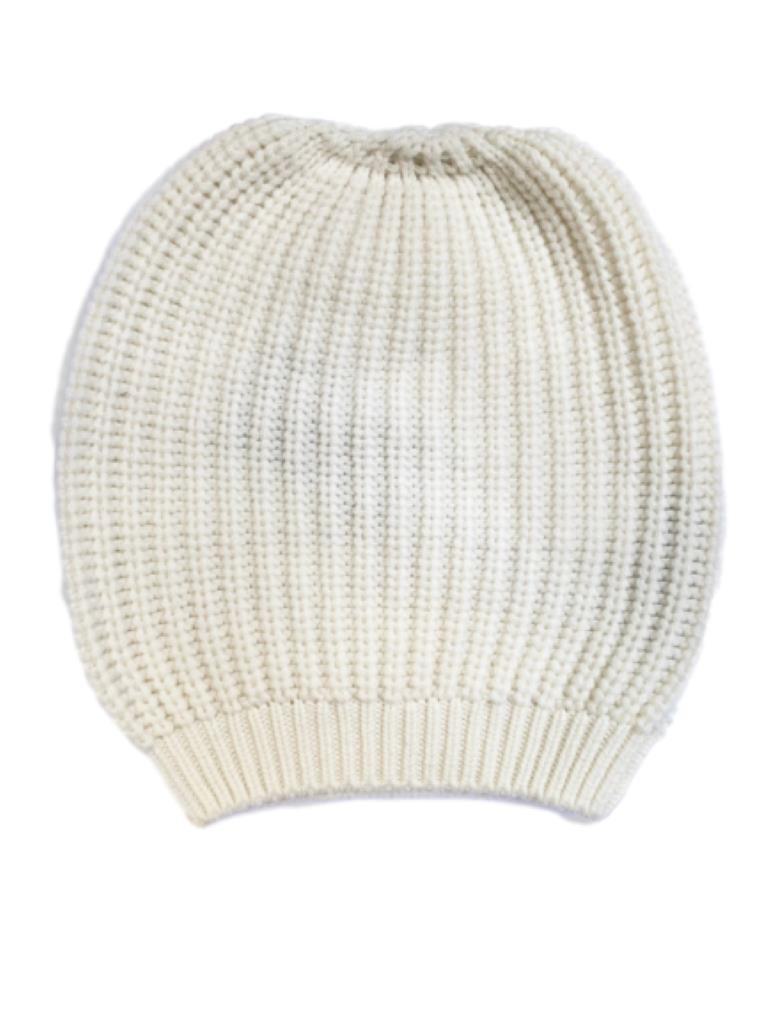 La Rose Cash Beanie White