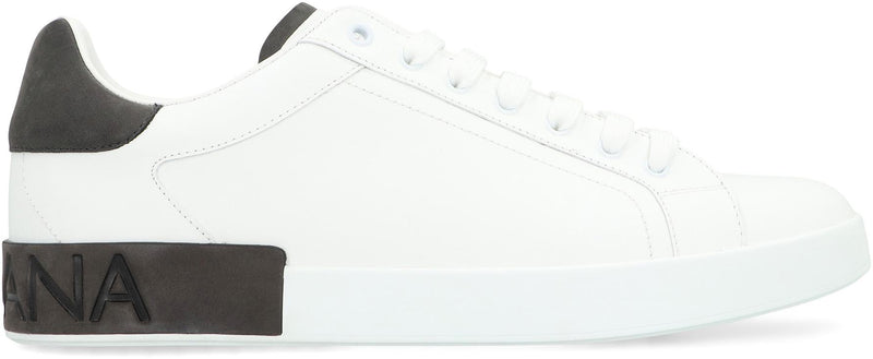 Dolce & Gabbana Leather Low-Top Sneakers