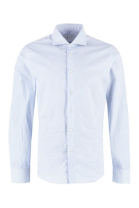 The (Alphabet) The (Shirt) - Striped Cotton Shirt