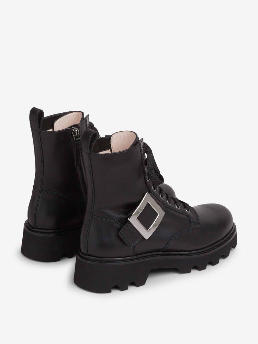 Roger Vivier Lace-Up Buckle Boots