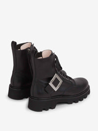 Roger Vivier Lace-Up Buckle Boots
