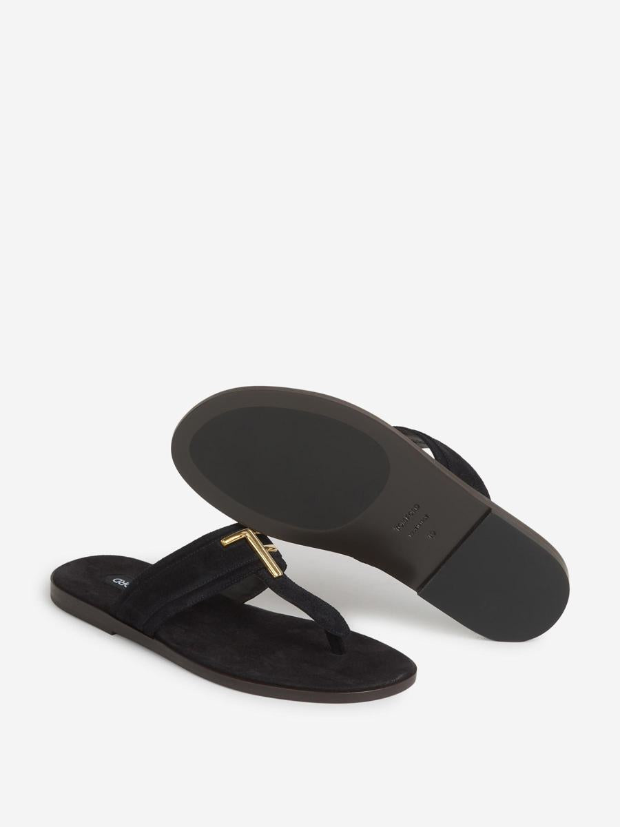 Tom Ford Brighton Leather Flip Flops