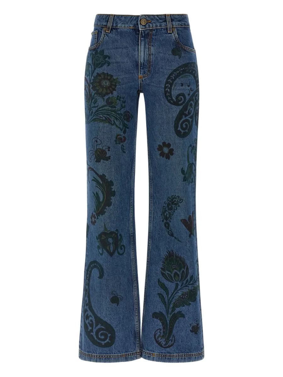 Etro Paisley Print Jeans