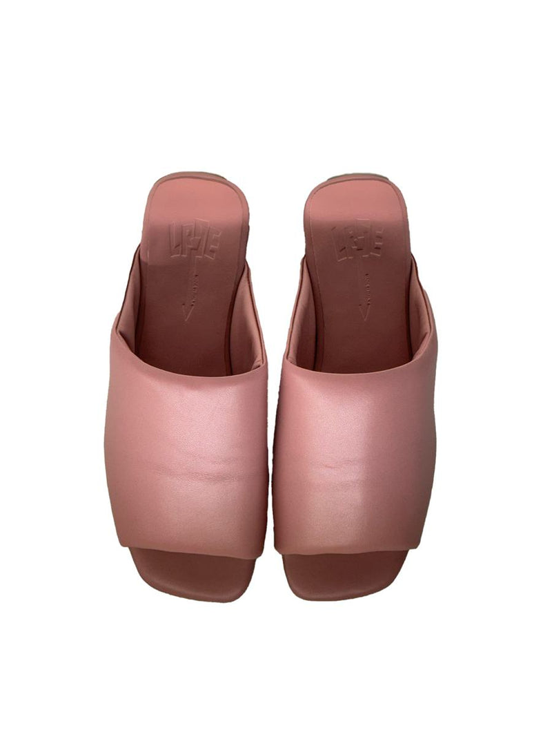 La Rose Sabot Nappa Powder Pink