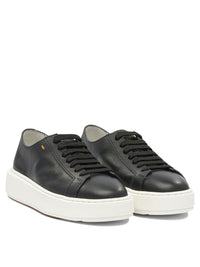 Santoni Leather Sneakers