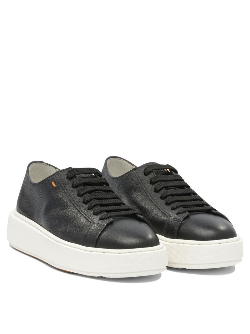 Santoni Leather Sneakers