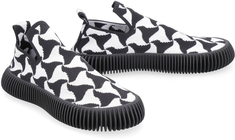 Bottega Veneta Wavy Triangle Slip-On Sneakers