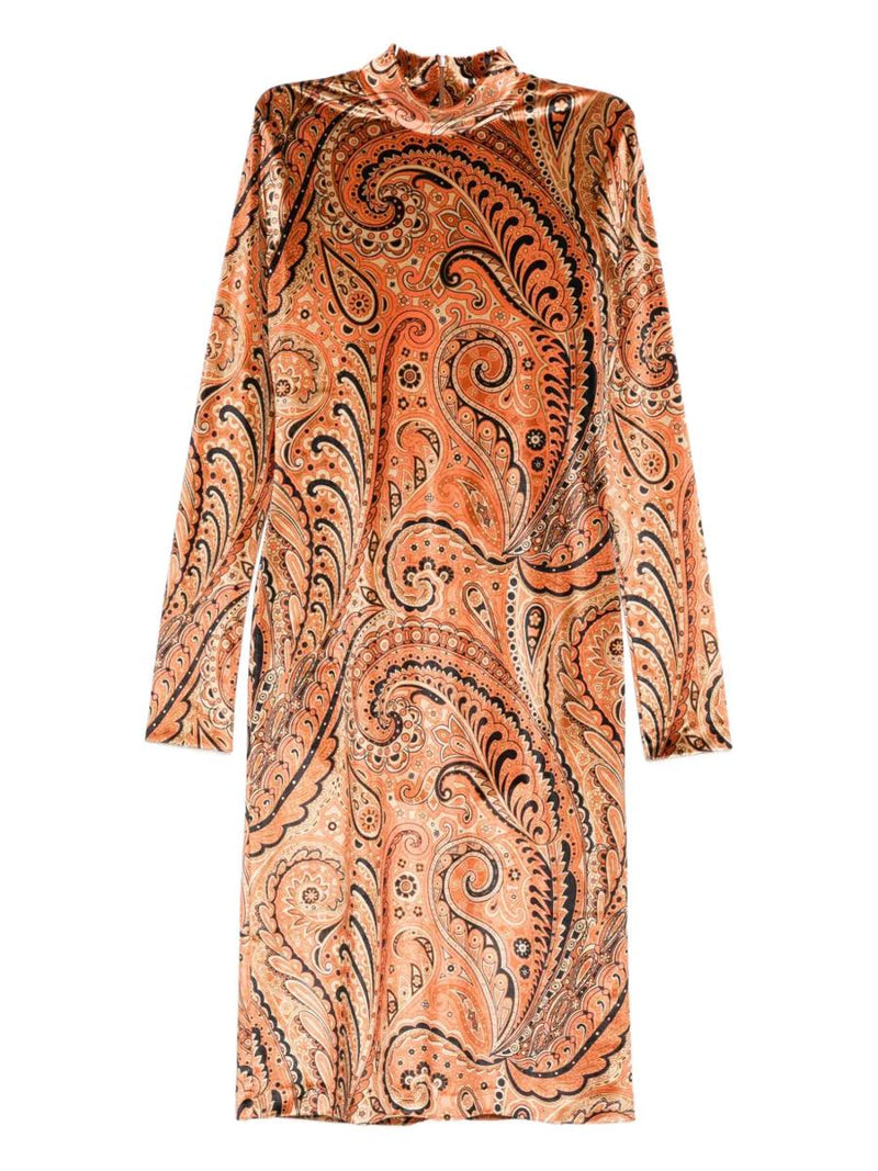 Etro Paisley Print Midi Dress