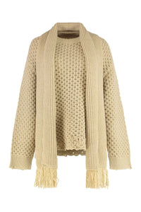 MM6 Maison Margiela Wool-Blend Crew-Neck Sweater