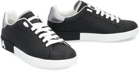 Dolce & Gabbana Portofino Spoiler Leather Low-Top Sneakers
