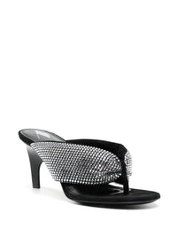 The Attico Strass Embellished Thong Sandals