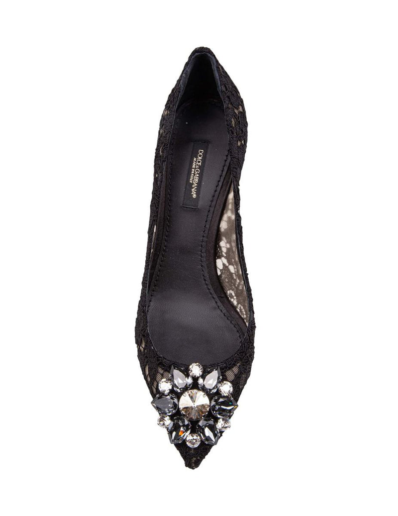 Dolce & Gabbana Bellucci Lace Pumps Taormina With Embroidery
