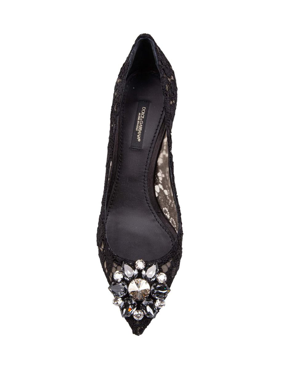 Dolce & Gabbana Bellucci Lace Pumps Taormina With Embroidery