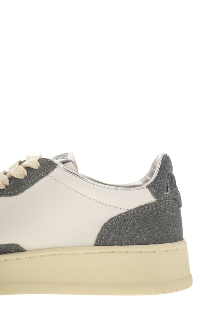 Autry Medalist Low - Sneakers With Two-Tone Glitter