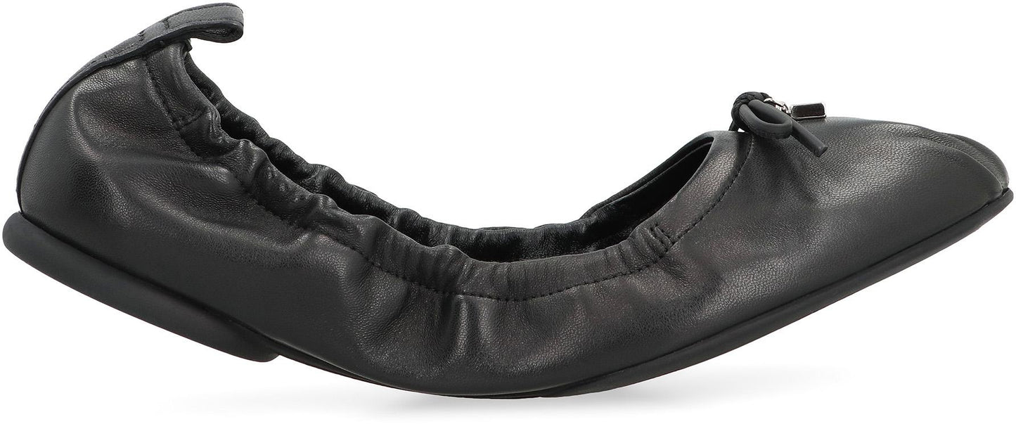 Hogan Hogan H684 Leather Ballet Flats