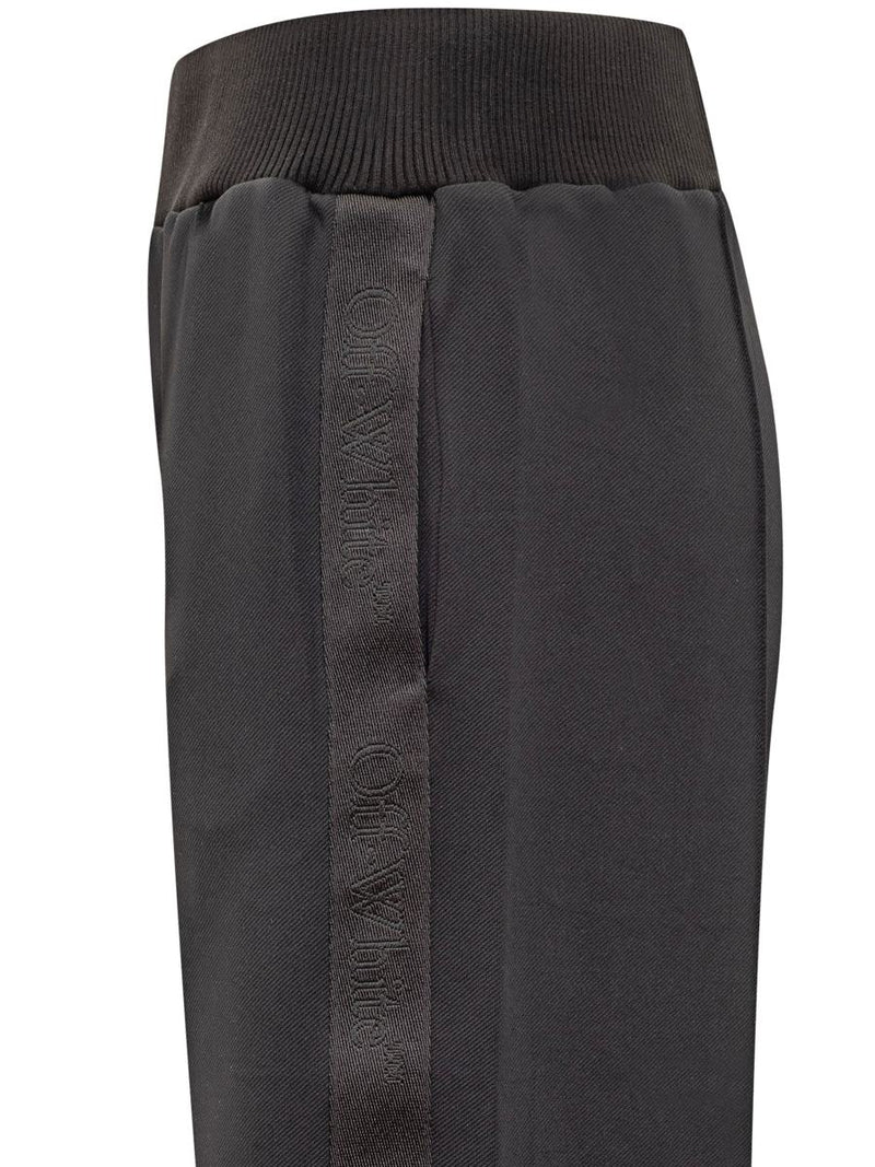 Off-White Sporty Pants With Logo Band