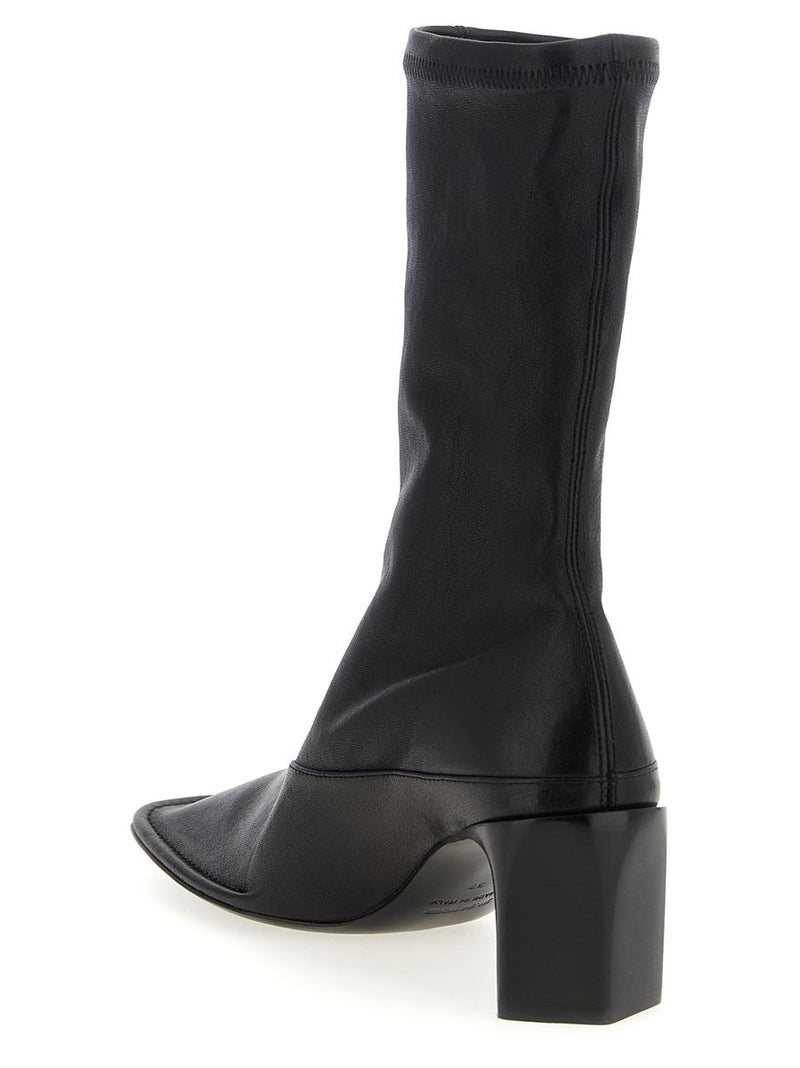 Jil Sander Nappa Ankle Boots