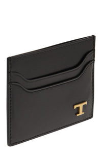 Tod'S Leather Card Holder With Logo