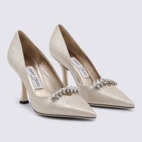 Jimmy Choo White Leather Pumps