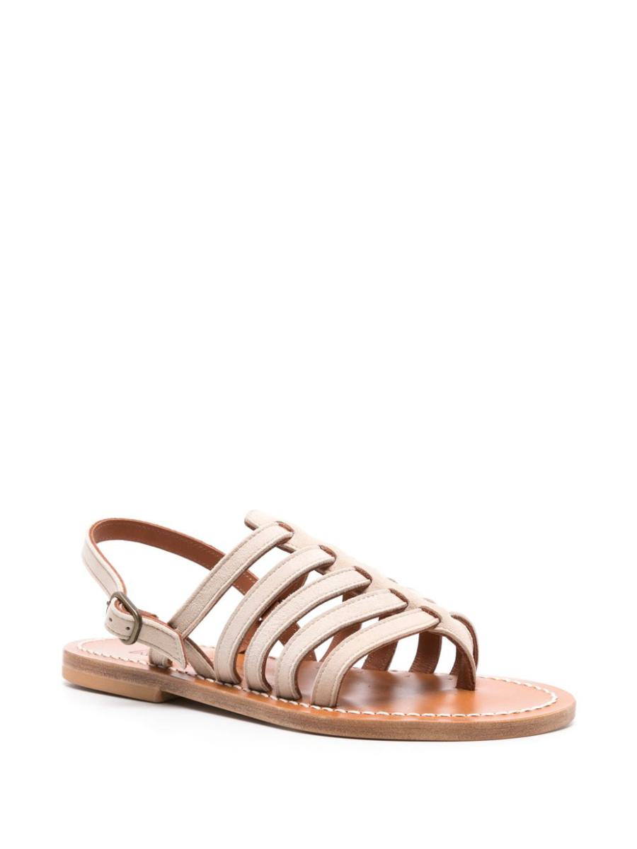 K.Jacques Homere Leather Flat Sandals