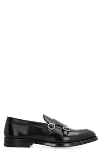 Doucal's Leather Monk-Strap Shoes