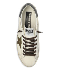 Golden Goose 'Super-Star' Sneakers In White And Grey